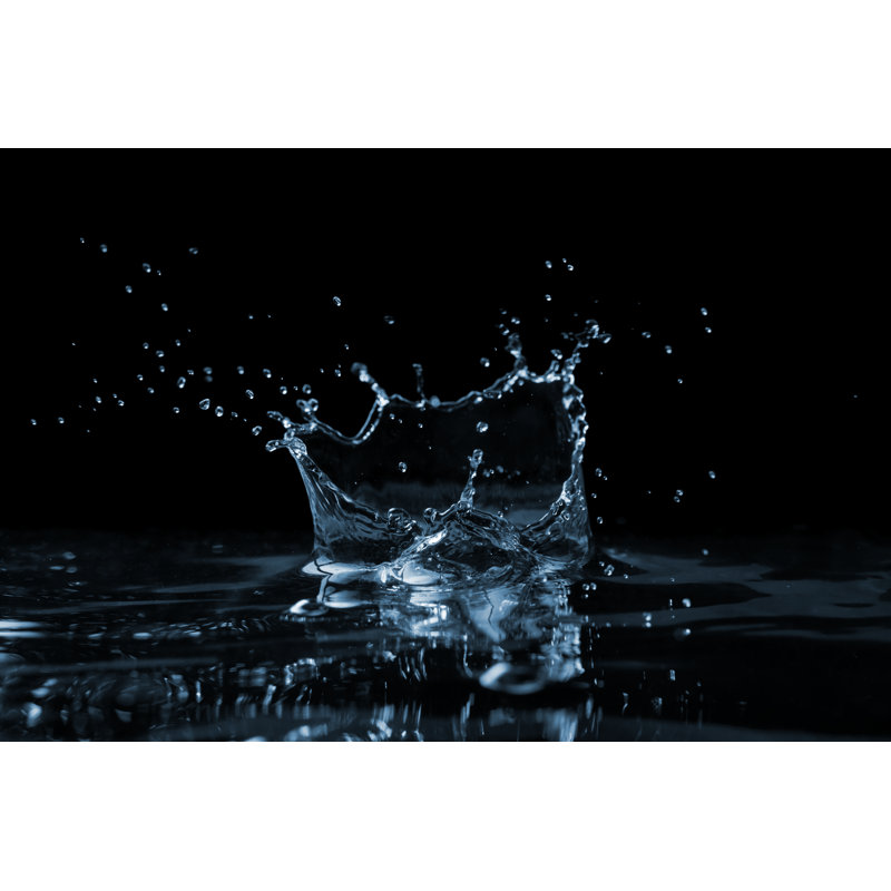 Splash Water - Wrapped Canvas Print, 30cm H x 46cm W x 3.8cm D
