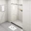 60" Width X 76" Height Shower Doors, 3/8" Tempered, Brushed Nickel - Modern Bathroom Addition 60"x76", 10mm Clear Tempered Glass Transform Your Look