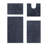 Annaise Micro Plush 100% Polyester Machine Washable Solid Pattern 4 Piece Bathroom Rug Set-71099343-96898323