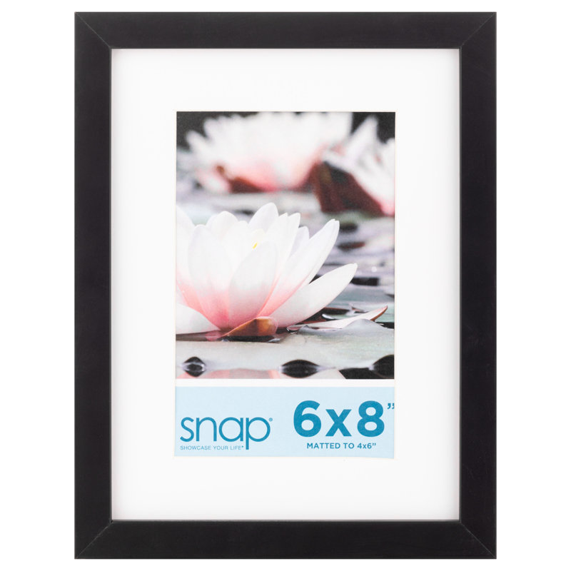 Cadre photo Snap Linear, 4 po x 6 po, 5 po x 7 po, Noir