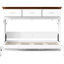 Lit simple blanc avec 3 tiroirs, peu encombrant pour les petites chambres à coucher et sans sommier à ressorts, robuste et durable
