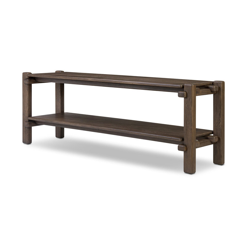 Feride Console Table-Reclaimed French Oak, 29.5" H x 86.75" W x 22.5" D, Gray Reclaimed French Oak