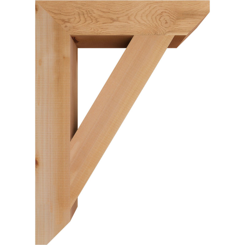Support traditionnel en bois rustique à lattes, Cèdre rouge, H 28 po x l 3,5 po x P 20 po