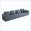 Canapé modulaire en L Boneless-1687375017