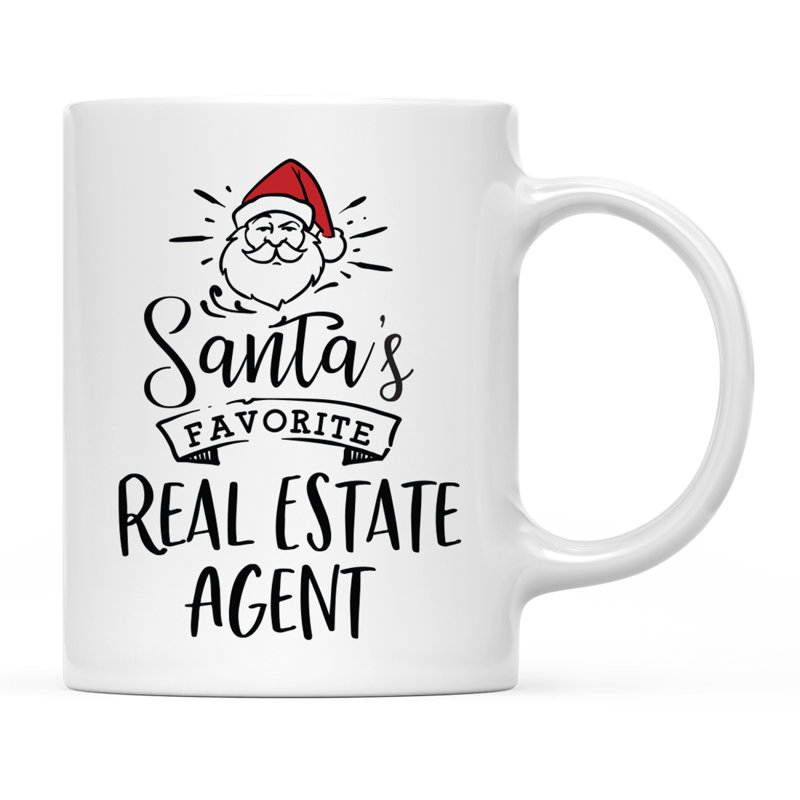Grande tasse à café Tuileries, « Santa's Favorite Real Estate Agent »