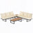 Outdoor Sectional Sofa Set with Adjustable Reclining Seats-1273551154