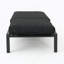 Chaise longue - Gris foncé, structure en aluminium résistant aux intempéries avec coussins en polyester confortables pour la détente du patio