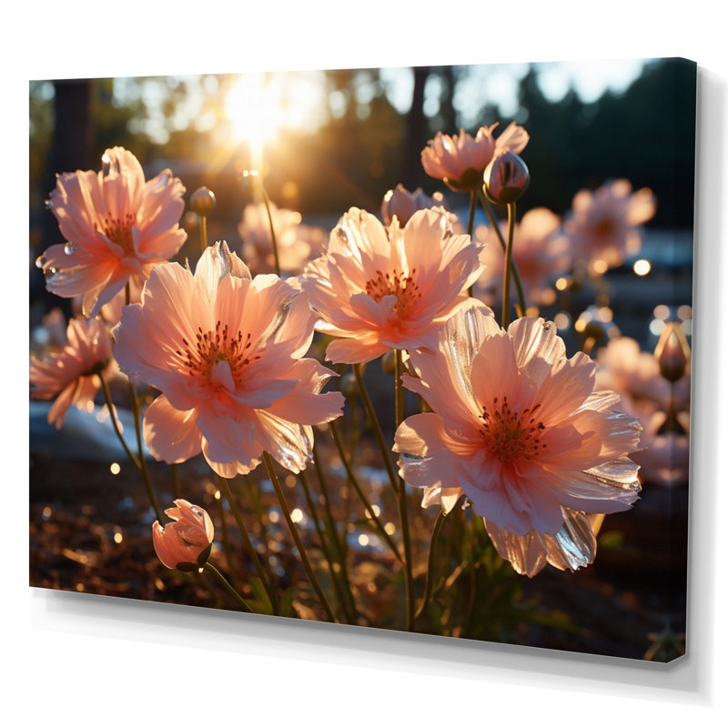 Carnations Field I, reproduction d'art sur toile, H 30 po x l 40 po x P 1,5 po, Toile tendue