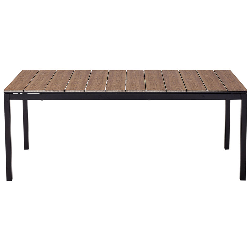 Ricards Rectangular Extendable Outdoor Dining Table , 78cm cm W 35.4cm cm D, Brown/Black