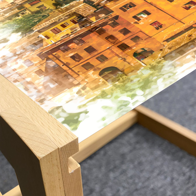 Jaimi-Lee Trestle Coffee Table, 40cm H x 46.5cm W x 62cm D