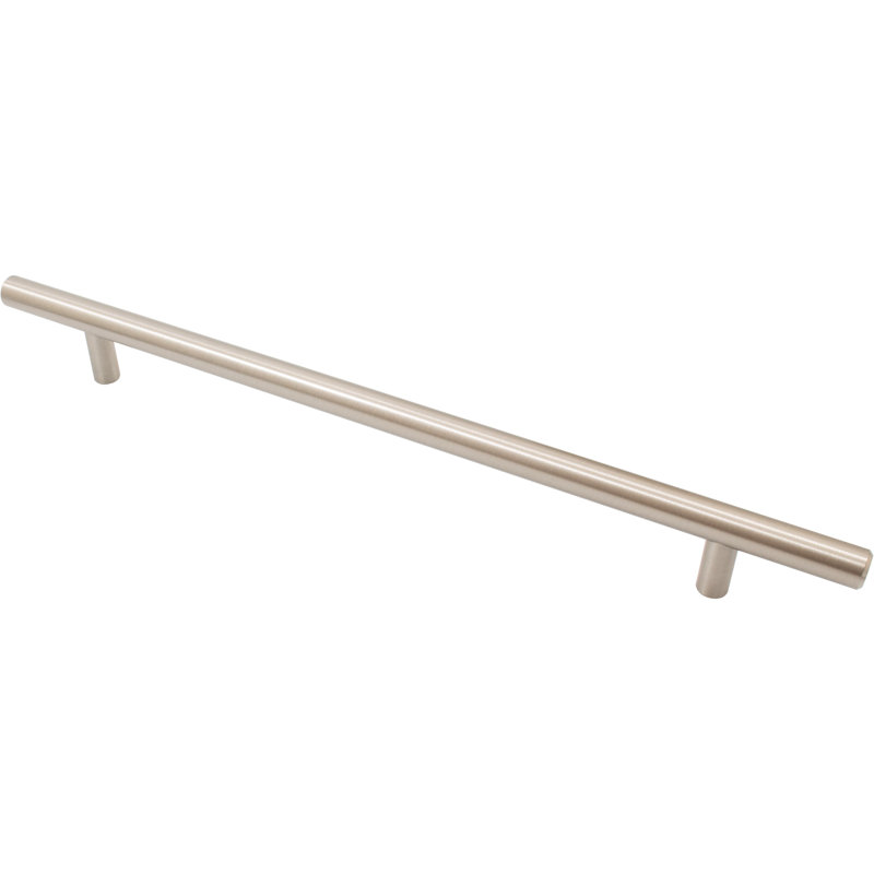 Poignée barre 10 1/16 po d'un centre à l'autre, Nickel satiné, 8.82"