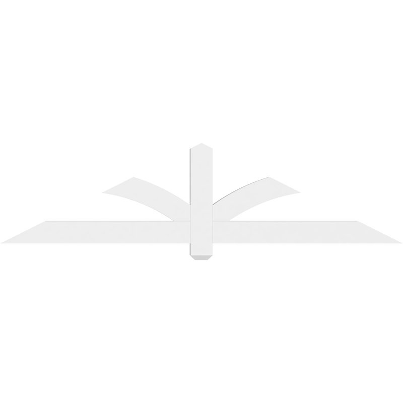 Support pour pignon en PVC Redmond, H 18 po x l 72 po (pas: 6/12), P 2 po x F 4 po