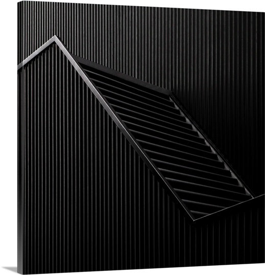 « black light » par gilbert claes, impression sur toile, H 24 po x l 24 po x P 1,25 po
