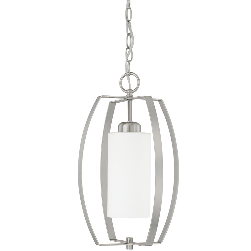Independent 1 - Light Single Pendant, Brushed Nickel, 16.5" H x 10" W x 10" D