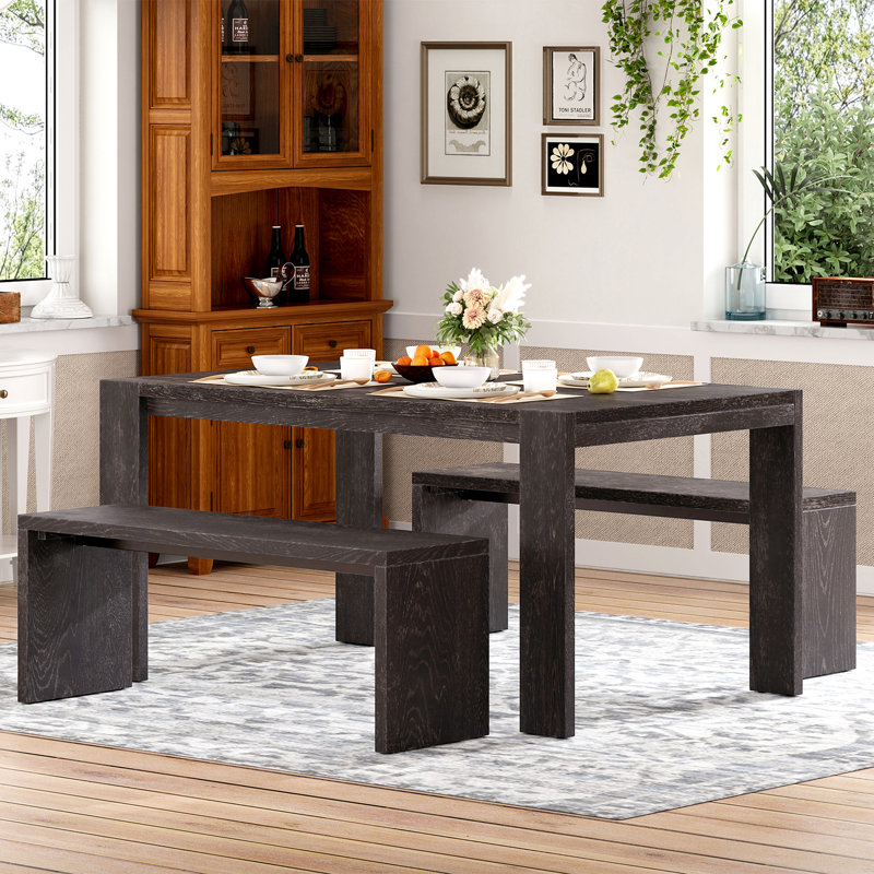 3-Piece Dining Table Set, Espresso