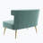 Fabric 45.97'' Reception Loveseat