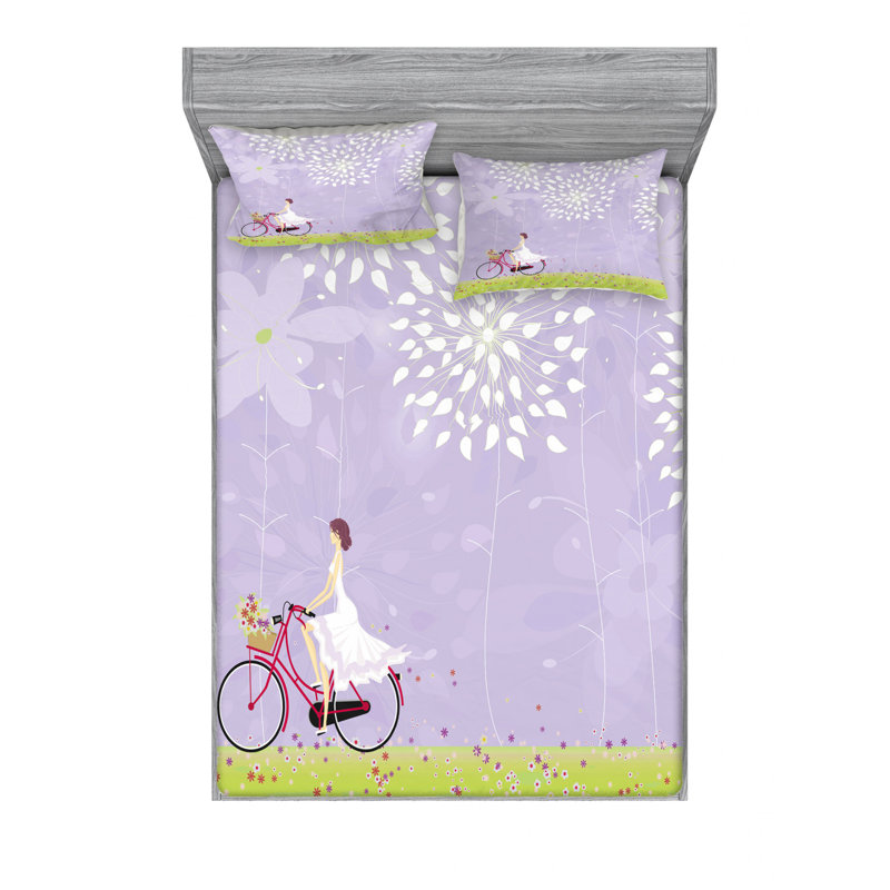 Microfiber Sheet Set, Full/Double Sheet Set with Fitted Sheet