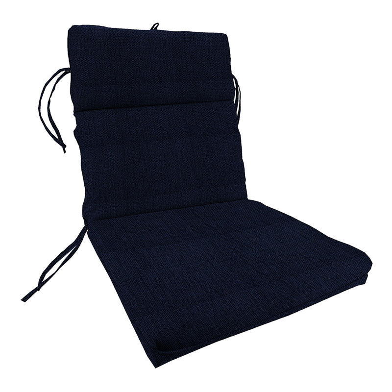 Outdoor 4'' Lounge Chair Seat / Back Cushion, Blue