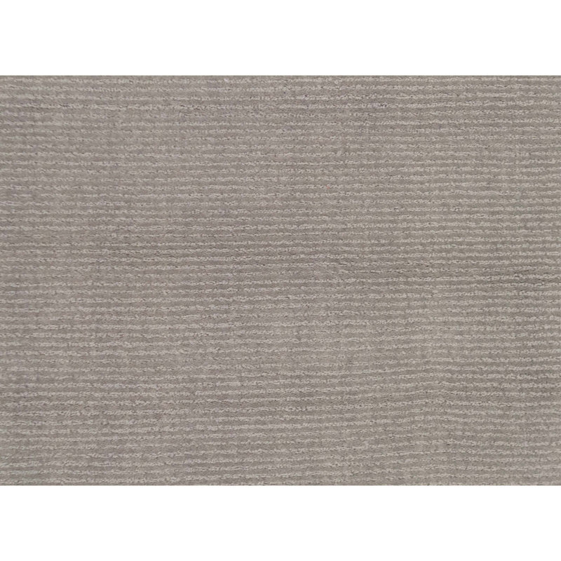 Tapis rectangulaire en laine noué à la main de couleur sable, Rectangle 8 pi x 10 pi