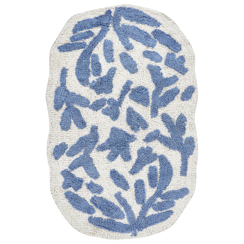 Weldon Cotton Bath Mat, Blue