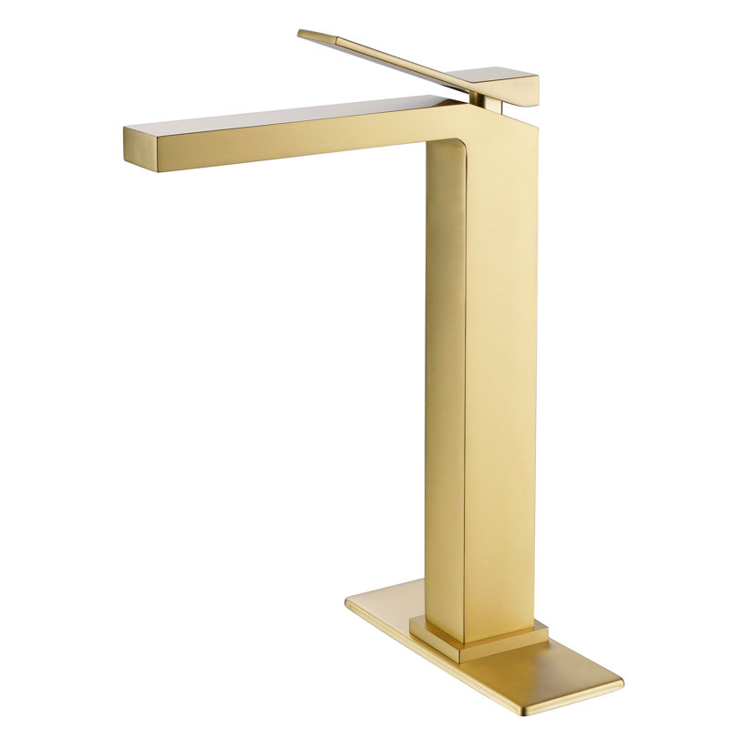 Robinet de lavabo vasque, Or brossé