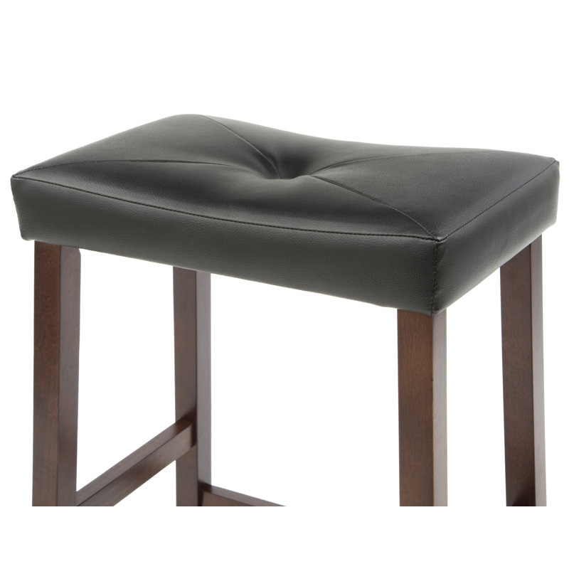 Braylie Upholstered Counter Stool, Vintage Mahogany, Counter Stool (24" Seat Height)