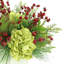 Hydrangeas and Berries Embellished with Festive Greens