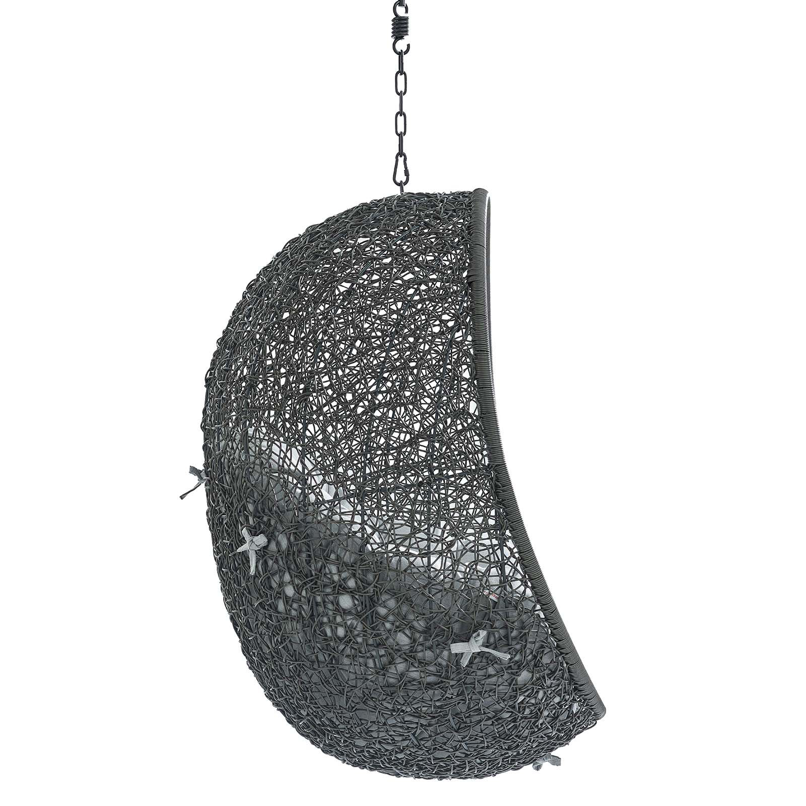 Modway Hide Sunbrella® Swing Chair, Gray