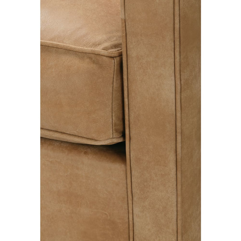 Rothko Genuine Leather Swivel Armchair, Butterscotch (KL217-21)