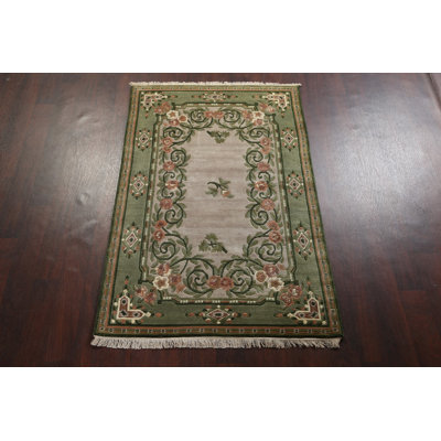 One-of-a-Kind 3' 8''X5' 7'' New Age Wool Area Rug in