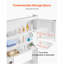 Armoire de rangement au-dessus de la toilette pour salle de bain avec tablette réglable blanche H 67,4 po