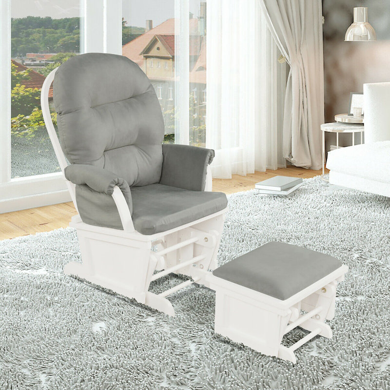 Chaise berçante Abdifatah, Gris clair