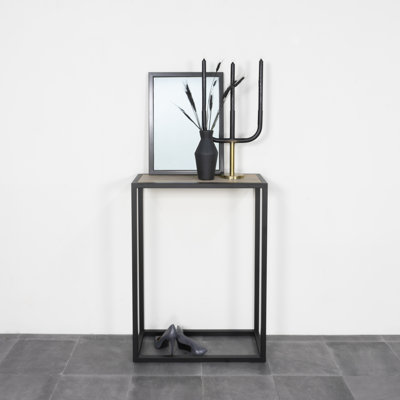 66cm Solid Wood Top Console Table