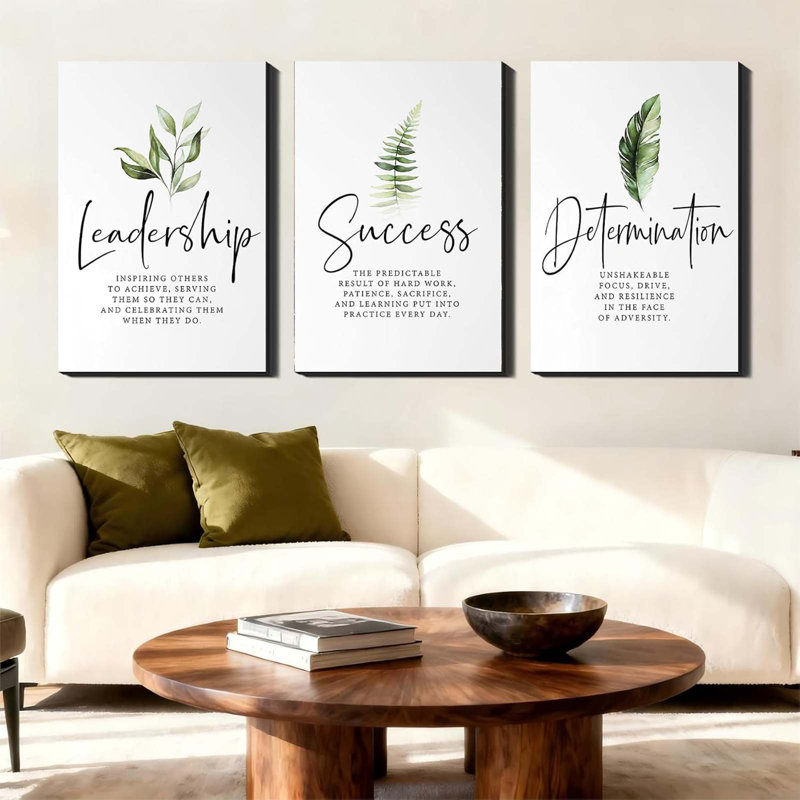 3 Piece Wrapped Canvas Wall Art
