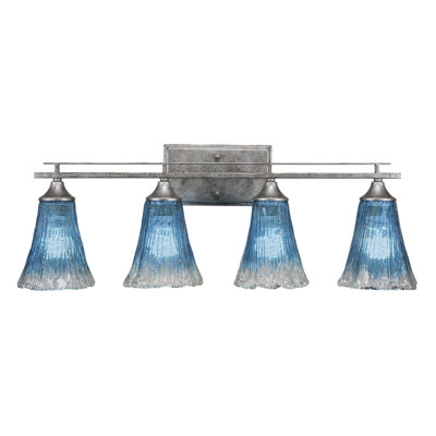 Uptowne 4 Light Bath Bar Shown With 5.5” Glass