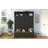 76.7''H Farmhouse Hall Tree with Bench and Cabinet, 4-in-1 Entryway Bench with Coat Rack, Modern Entryway Storage Organizer  with Open Cubbies & Hooks for Hallway, Entryway, Living Room-2104404997