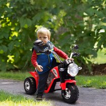 HONEY JOY Kids Motorcycle, 6V Battery Powered Toddler Chopper Motorbike  Ride On Toy w/Horn & Headlight, Foot Pedal, 3-Wheel Mini Electric  Motorcycle