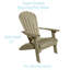 Chaise Adirondack pliante Ansel - Mobilier d'extérieur en poly-1290458876