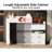 White Makeup Vanity Desk With 31 Design, Adjustable Lighting, And Divided Storage Drawers - Keep Your Space Tidy Dressing Table Flip-Top Mirror, 3 Color Lighting Modes, Ample Compartments-2146339499