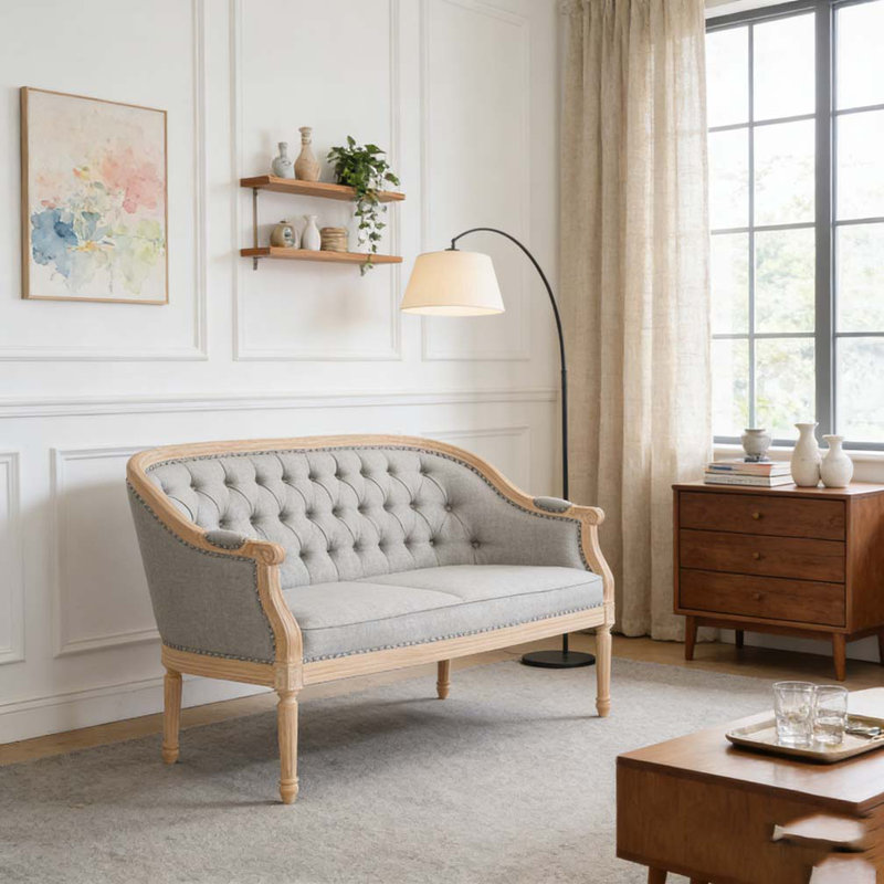 Loveseats Sofa, LIGHT GREY