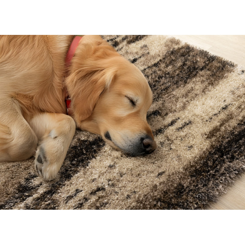 Tapis intérieur moelleux abstrait moelleux, Rectangle 7 pi 10 po x 10 pi 6 po