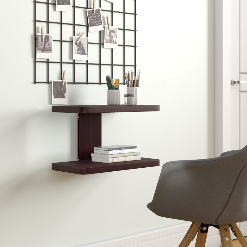 Tablette flottante en bois Aeliana