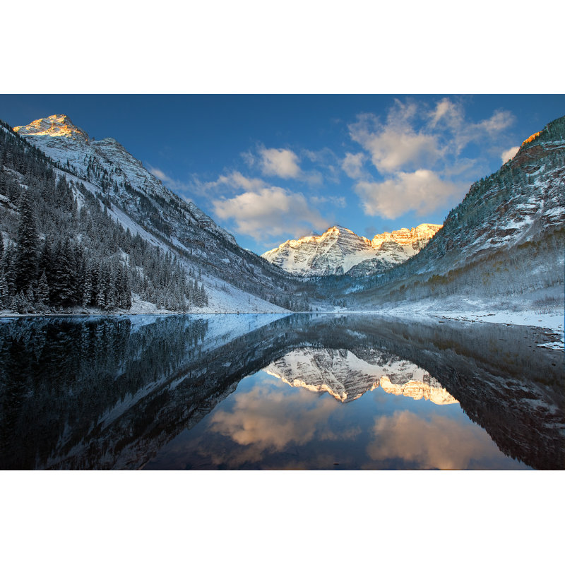 Maroon Bells - Wrapped Canvas Print, 30cm H x 46cm W
