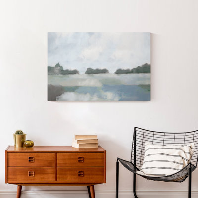 Painted Subtle Landscpae - Wrapped Canvas Painting Print