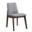 Casual Dining Furniture Set 7Pc Walnut Finish Dining Table And Upholstered Chairs Wooden Kitchen Set