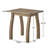 Rectangular, Natural Stained, Wood, Side Table, 200lbs Weight Capacity, Patio, Living Room Furniture Stained Wood End 19x15 Inches, For Lawn And Bedroom Decor, Low - Maintenance