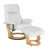 White Genuine Leather
