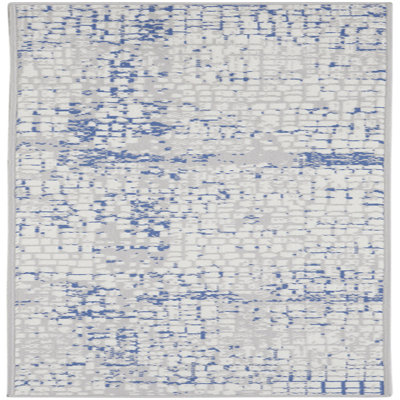 Tapis gris / bleu Bri