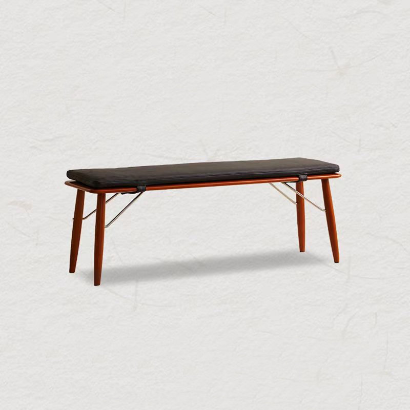 Long banc 47,54 po Mid-Century, H 15,75 po x l 47,24 po x P 14,17 po