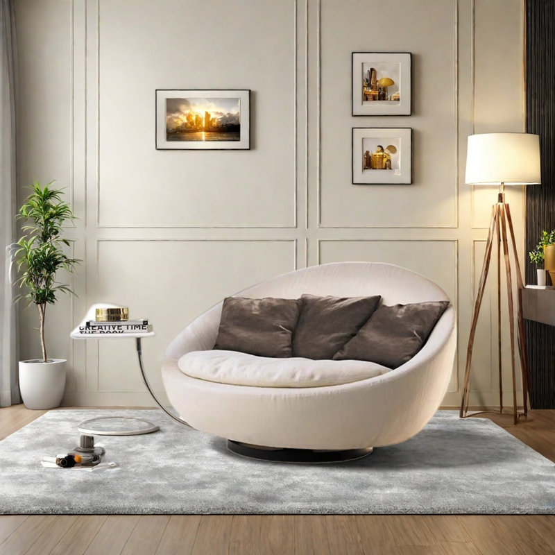 Chaise longue de luxe en bois massif